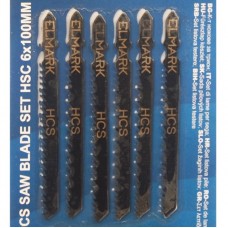 Λάμες Σέγας 6τεμ. HSC JIGSAW για Ξύλο 598436